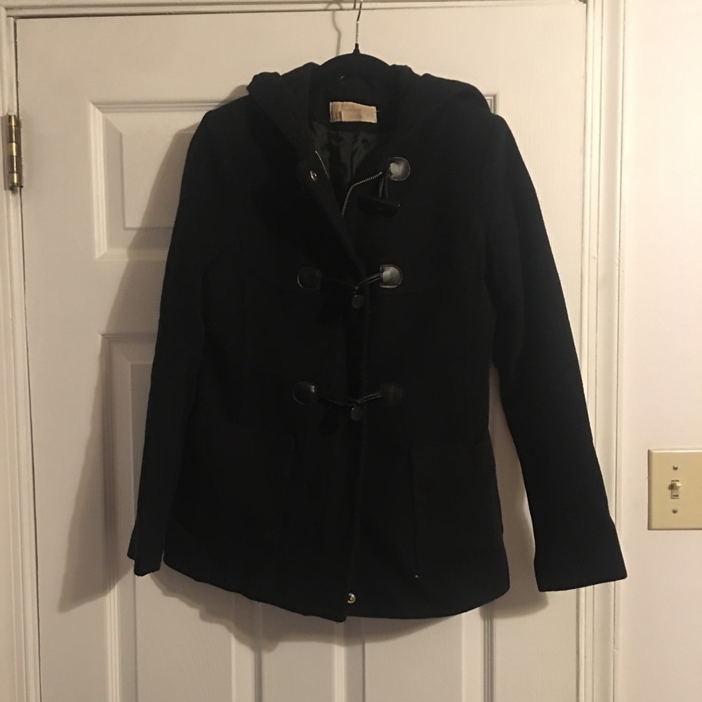 Michael Kors Black Toggle Coat